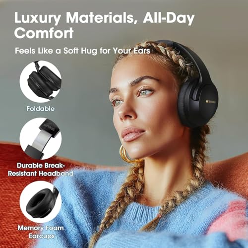 YUMONDEAR 0.28 kg FOCUS 1 Bluetooth 5.4 20 M Wireless Over Ear Headphones