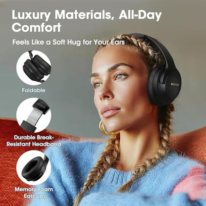 YUMONDEAR 0.28 kg FOCUS 1 Bluetooth 5.4 20 M Wireless Over Ear Headphones