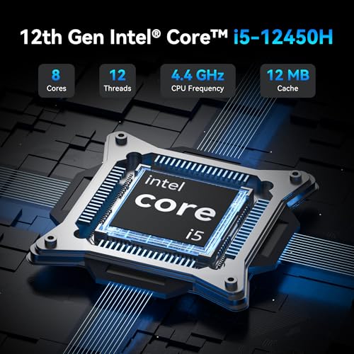 GEEKOM Mini PC IT12 Intel i5-12450H 7680x4320 32MHz DDR4 Mini Computer