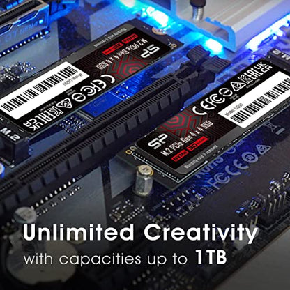 Silicon Power 1TB UD90 NVMe 4.0 Gen4 PCIe M.2 SSD Read/Write Speed 5000/4800 MB/s (SP01KGBP44UD9005)