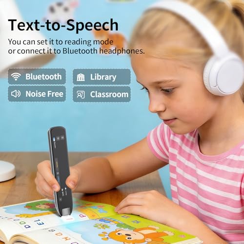 MOIDYOU Scan Translation Pen Bluetooth Wi-Fi 1.29"D x 6.25"W x 0.54"H 2.56 Ounces Office Products