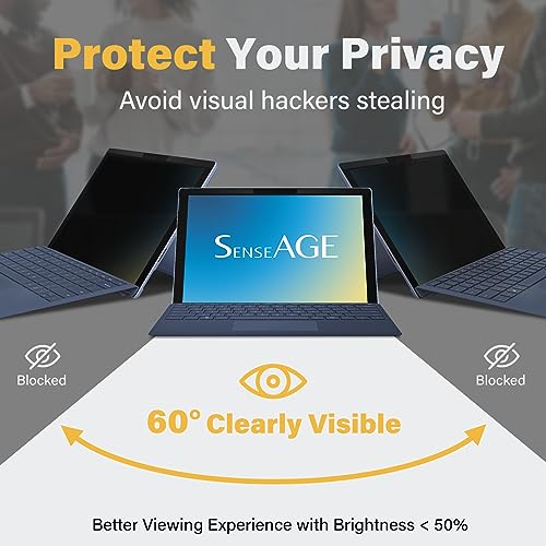 SenseAGE 12.3-Inch Screen Protector SP-PVM-MSSL5-AMZ Removable Privacy Filter Anti-Blue Light Matte