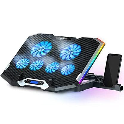 TopMate C11-CA Laptop Cooling Pad with 6 Fans and Adjustable Height