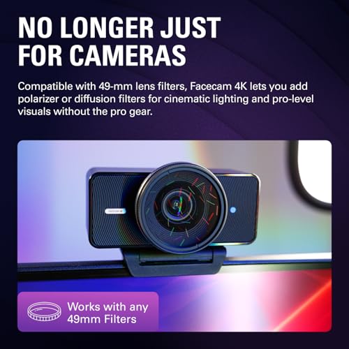 Elgato Facecam 4K 20WAF9901 4K UHD USB Webcam