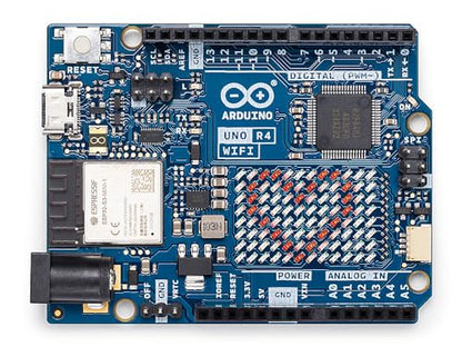 Arduino UNO R4 WiFi ABX00087 - Dual-Core Renesas RA4M1 + ESP32-S3, USB-C, Wi-Fi & Bluetooth, for IoT Projects