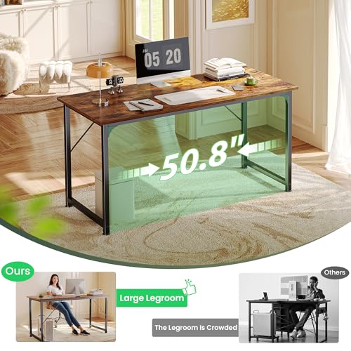 Huuger 55 Inch 55 inch Desk Limited Home Office Study Desk