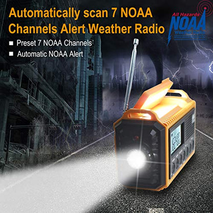 Raynic 5000mAh Emergency Radio CR1009Pro AM/FM/SW/NOAA