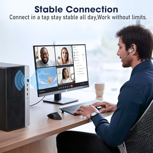 Ngsod G7 Bluetooth Earpiece with Noise Cancellation, 500mAh Charging Case, Wireless Connectivity