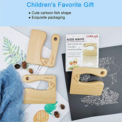LUOLAO 4 Inch MZRTD-201027 Wooden Kids Knife Tool