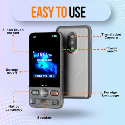 Shenzhen Msai Technology Co., Ltd. 4.53 x 2.24 x 0.56 inches Model 001 Online/Offline Language Translator 138 Languages Device