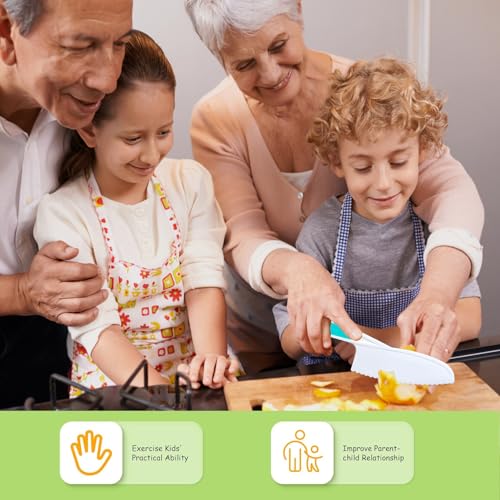 Hartya 6-Piece K-2 Kids' Kitchen Knife Set, Learning Knife Skills