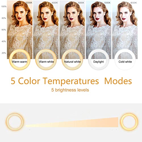 Selfila 5 Inch Ring Light Model: Ring Lights USB Powered Dimmable LED