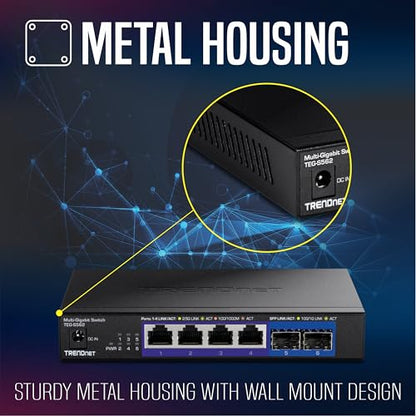 TRENDnet 6-Port Unmanaged Multi-Gig Switch TEG-S562