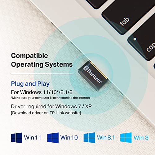 TP-Link 0.74” x 0.58” x 0.27” Bluetooth Adapter UB400 USB 2.0 480 Mbps USB Adapter