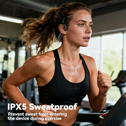 Fanisic X8 Open Ear Bluetooth Headphones Wireless 10hrs Playback IPX5 Sweatproof Design