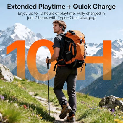 Bayhanc Open Ear Wireless Headphones T06 Bluetooth 5.4 10 Hours Battery Life 16mm Audio Driver