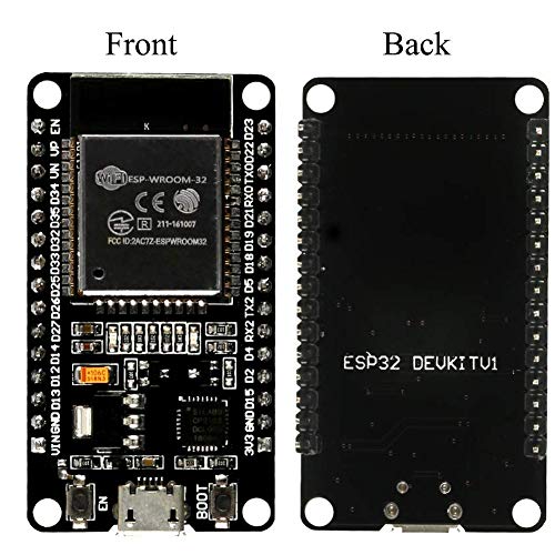 AITRIP 3PCS ESP-WROOM-32 512MB RAM 2MB Storage 240MHz Dual-Core Microcontroller