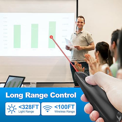 VILNIU WP71-RC Wireless Presenter Remote Control for Laptop Presentations