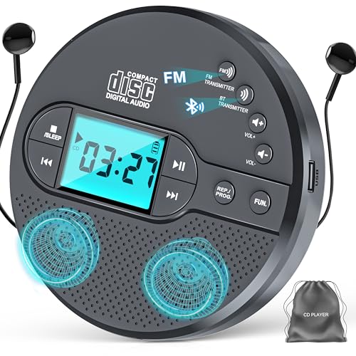 AFU 5.75" CD35 CD Player Bluetooth Connectivity Anti-Skip 1-Channel Portable