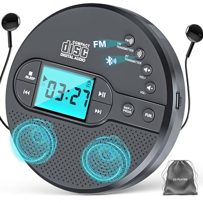 AFU 5.75" CD35 CD Player Bluetooth Connectivity Anti-Skip 1-Channel Portable