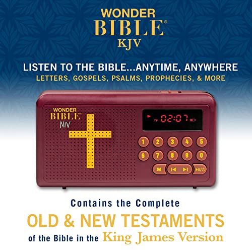 WONDER BIBLE 1 Inch WB011124 Portable Audio Player with Built-In Speaker and USB Connectivity