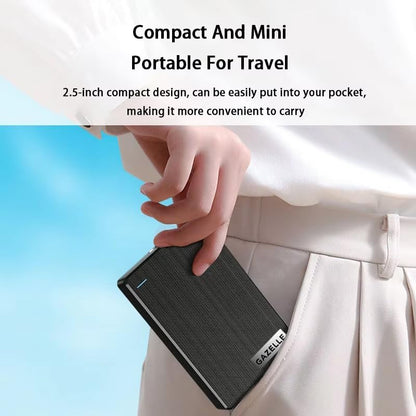 GAZELLE 1TB GZ1TB Portable External Hard Drive - 2.5" Form Factor, SATA Interface, USB 3.0, Mechanical Disk