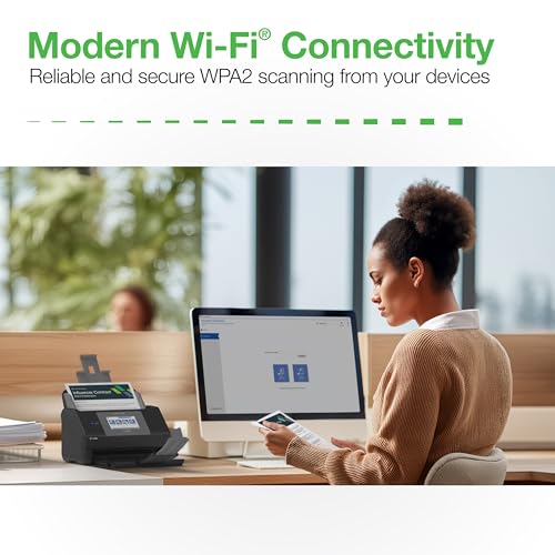 Epson WorkForce ES-590W Document Scanner USB, Wi-Fi 600 dpi 1 Count
