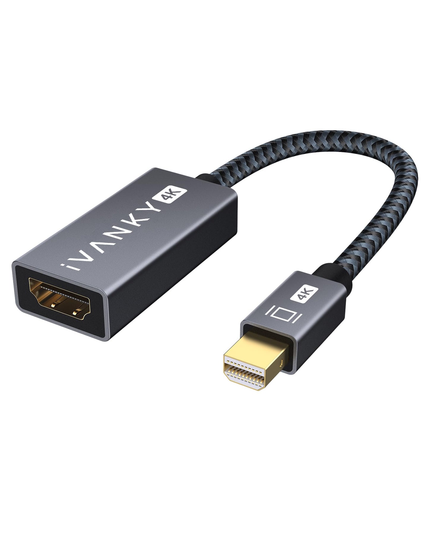 IVANKY 0.65ft Mini DisplayPort to HDMI Adapter 4K@30Hz
