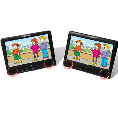 Sylvania 10.1" Dual Screen Portable DVD Player SDVD1082