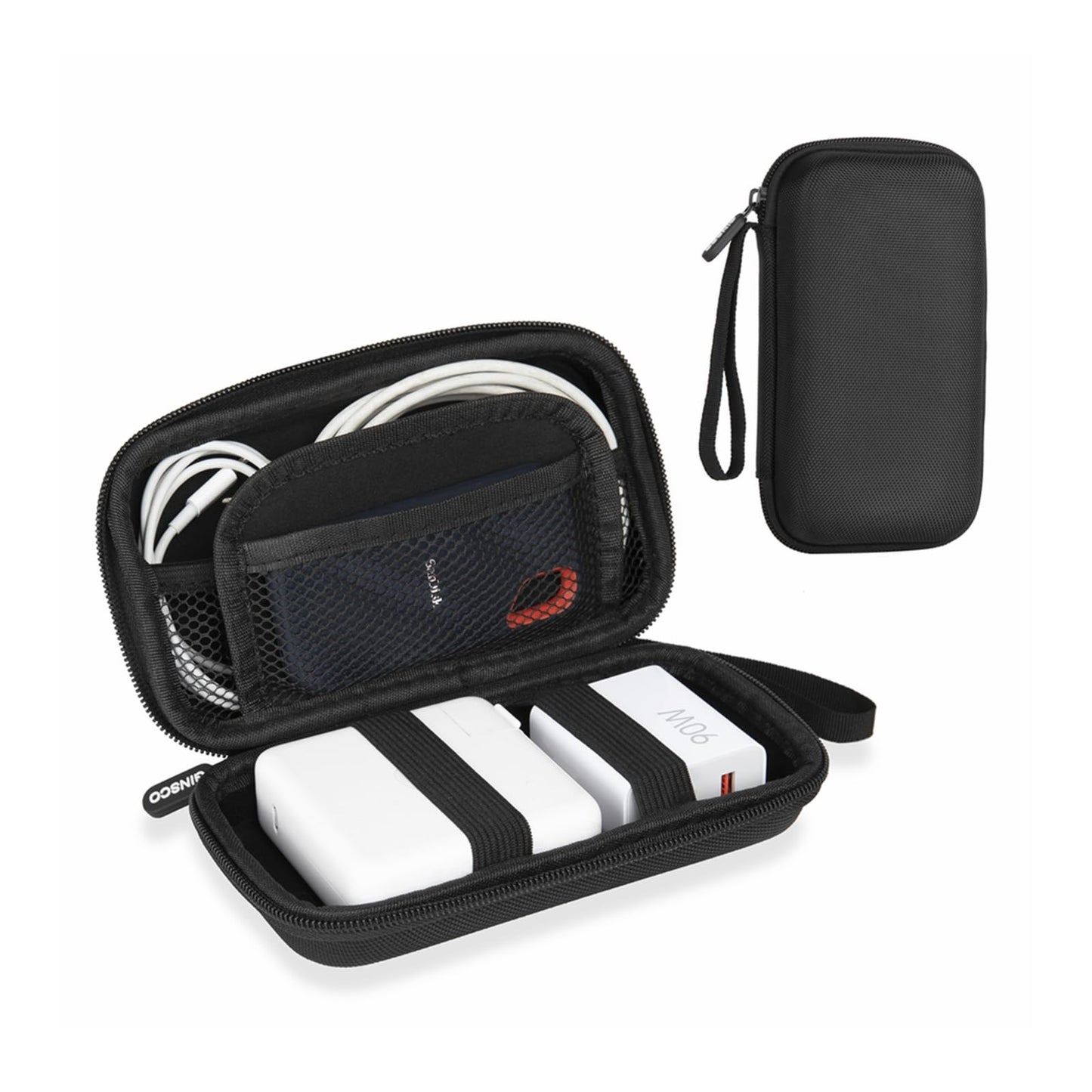 Ginsco 7.3 in Hard Case DDB01 Encased Electronics Organizer