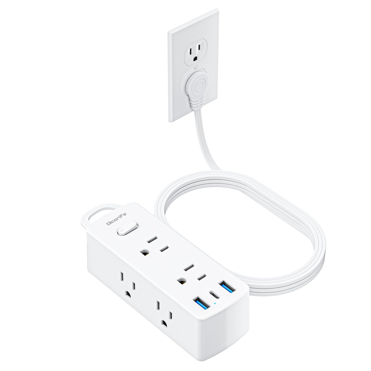 olcorife 5ft DM1 125 Volts 15 Amps Power Strip