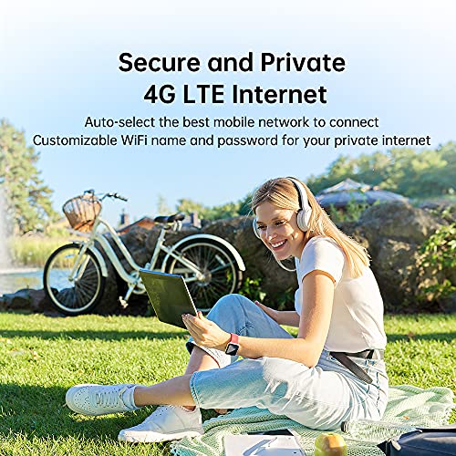 GlocalMe Mini Turbo Mobile Hotspot 4G 2.4GHz LTE Touchscreen 1GB RAM 8GB Storage