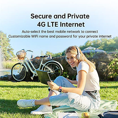 GlocalMe Mini Turbo Mobile Hotspot 4G 2.4GHz LTE Touchscreen 1GB RAM 8GB Storage