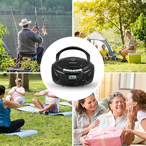 Gelielim 9.45 x 9 x 5.8 inches Bluetooth Portable CD Player US9228
