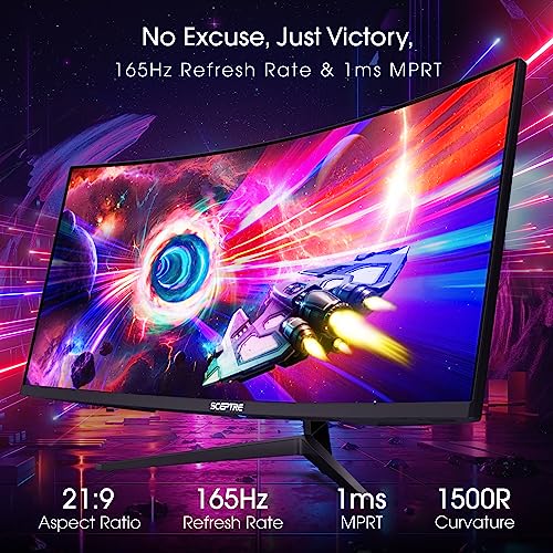 Sceptre 34-Inch Curved Ultrawide Monitor (3440 x 1440), R1500, 165Hz, VA Panel, LED Display