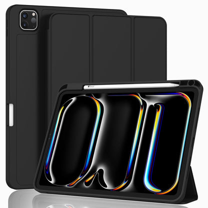 ZryXal iPad Pro 13-Inch Case (M5) 2025 / (M4) 2024 - Model A3360, A3361, A3362, A2925, A2926, A3007 - Black - Adjustable Viewing Angles