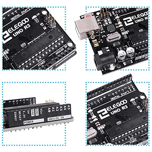 ELEGOO 3.15 x 2.36 x 0.39 inches EL-CB-001 ATmega328P Microcontroller with USB Cable
