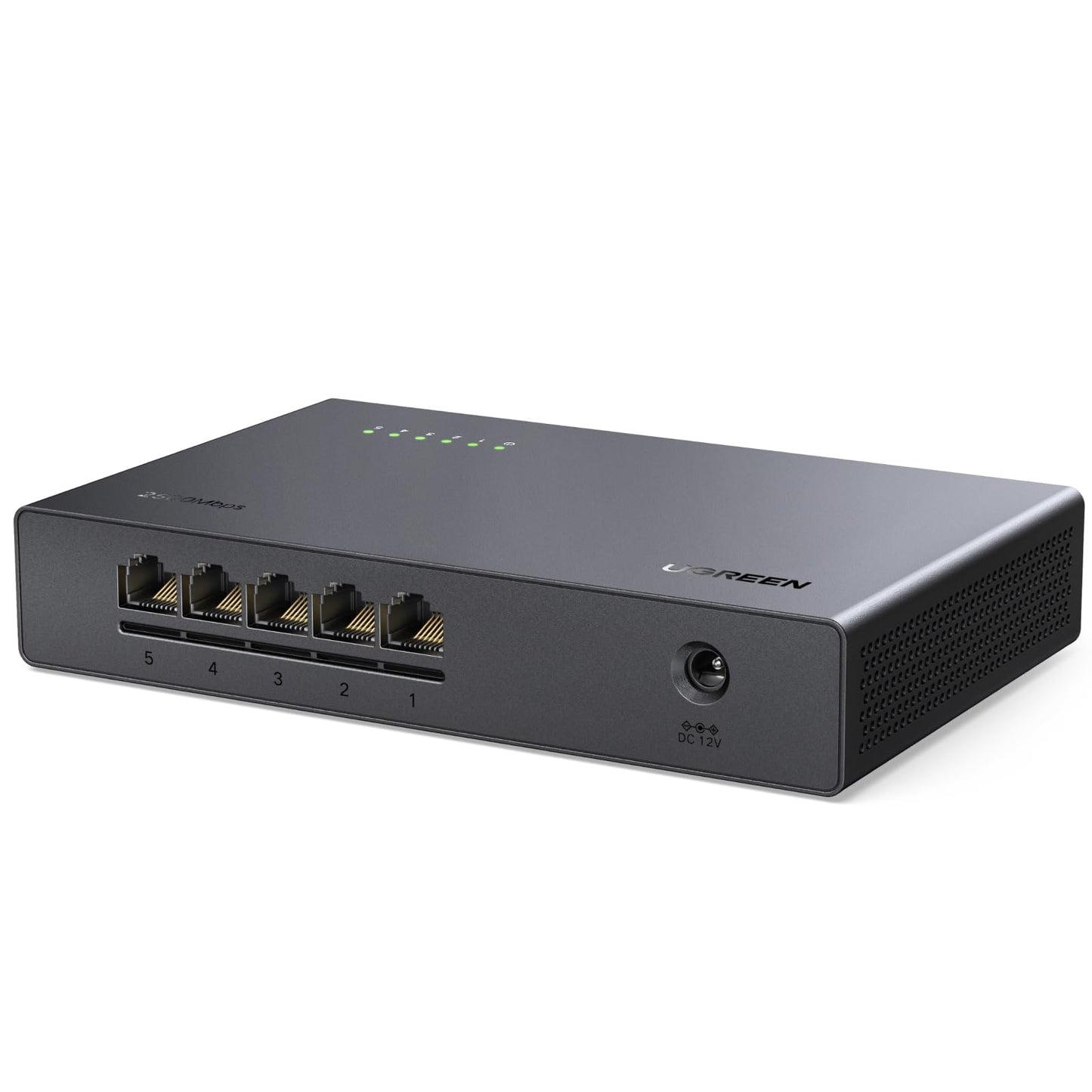 UGREEN 5-Port 2.5Gb Ethernet Switch, Model CM953, Unmanaged Network Hub