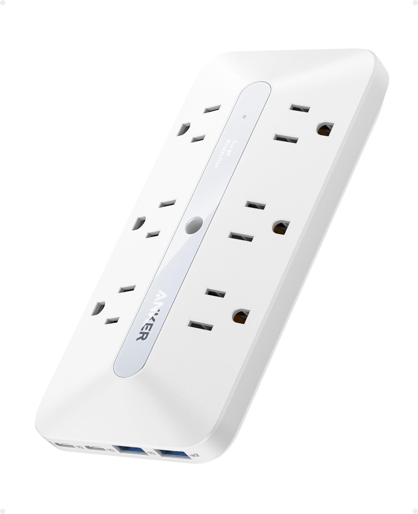 Anker 10-Port Power Strip A9251 300 Joules Surge Protection 15 Amps USB A&C