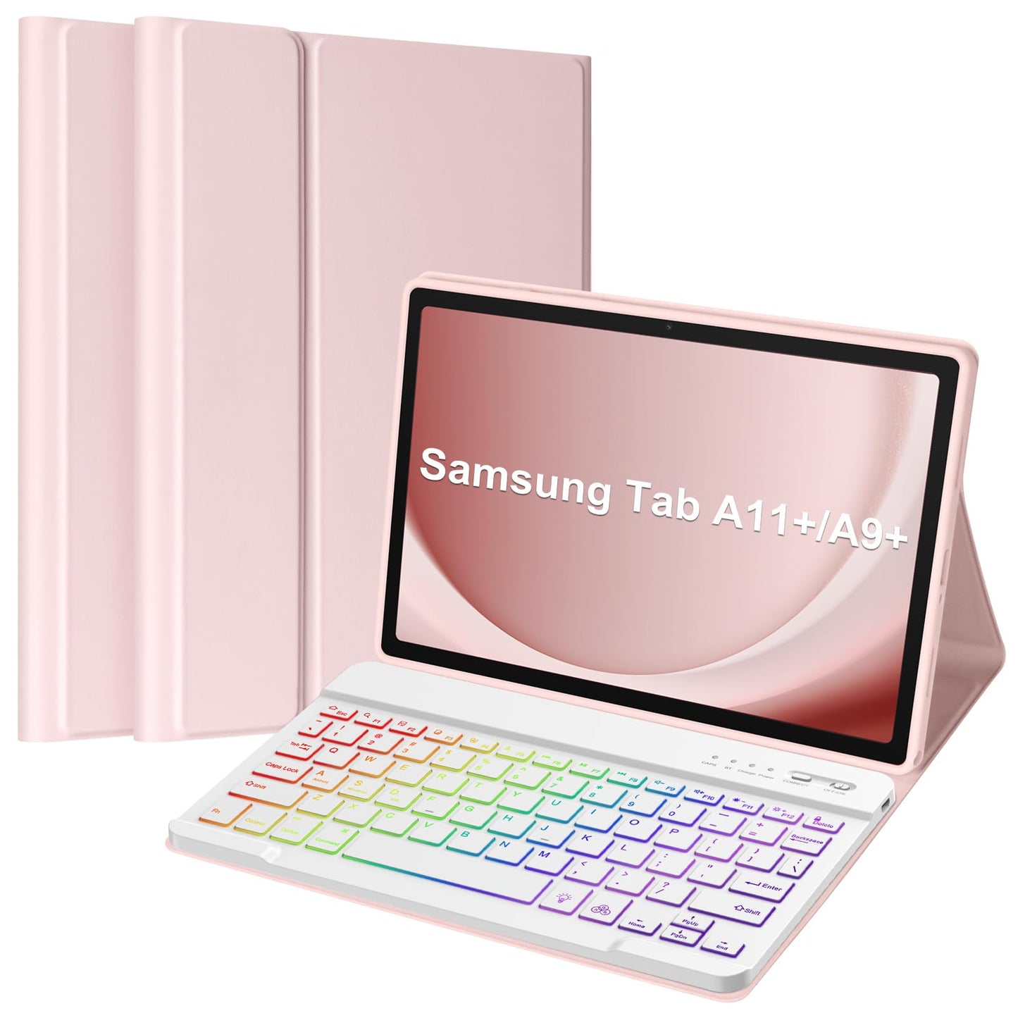 TaIYanG Backlit Keyboard Case for Samsung Galaxy Tab A11 Plus/A9 Plus Models 11 Inch Bluetooth Ergonomic Water-Resistant