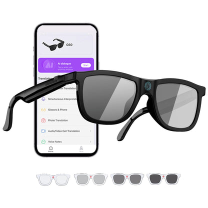 AMZISH Smart Glasses 100mah Bluetooth No GPS Water Repellent Oval