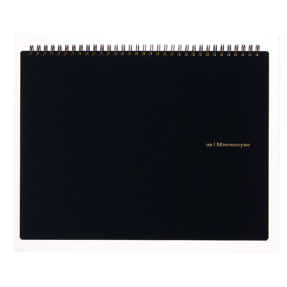 Maruman Mnemosyne A4 Notebook, 8.27 x 11.69 inches, 140 Pages, Micro-Perforated, Black