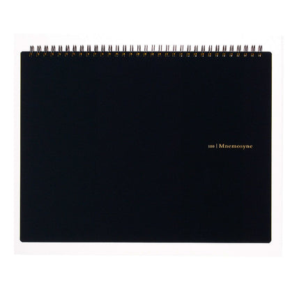 Maruman Mnemosyne A4 Notebook, 8.27 x 11.69 inches, 140 Pages, Micro-Perforated, Black