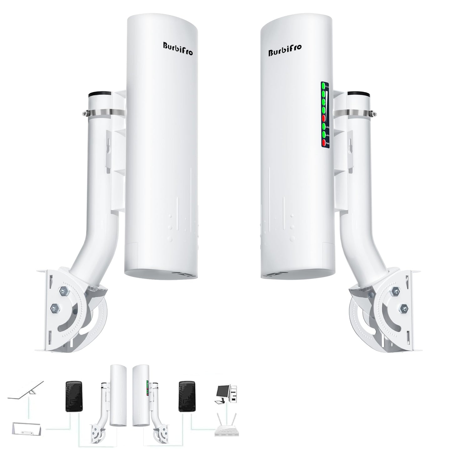 Burbifro Wireless Point-to-Point Extender 802.11ac 200Mbps Dual-Band CPE450