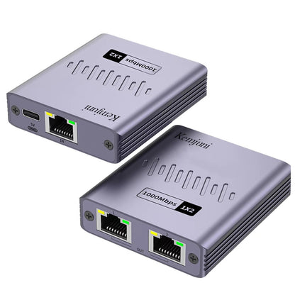 Kemjuni Ethernet Splitter 1 to 2 Powered Network Adapter 1000Mbps