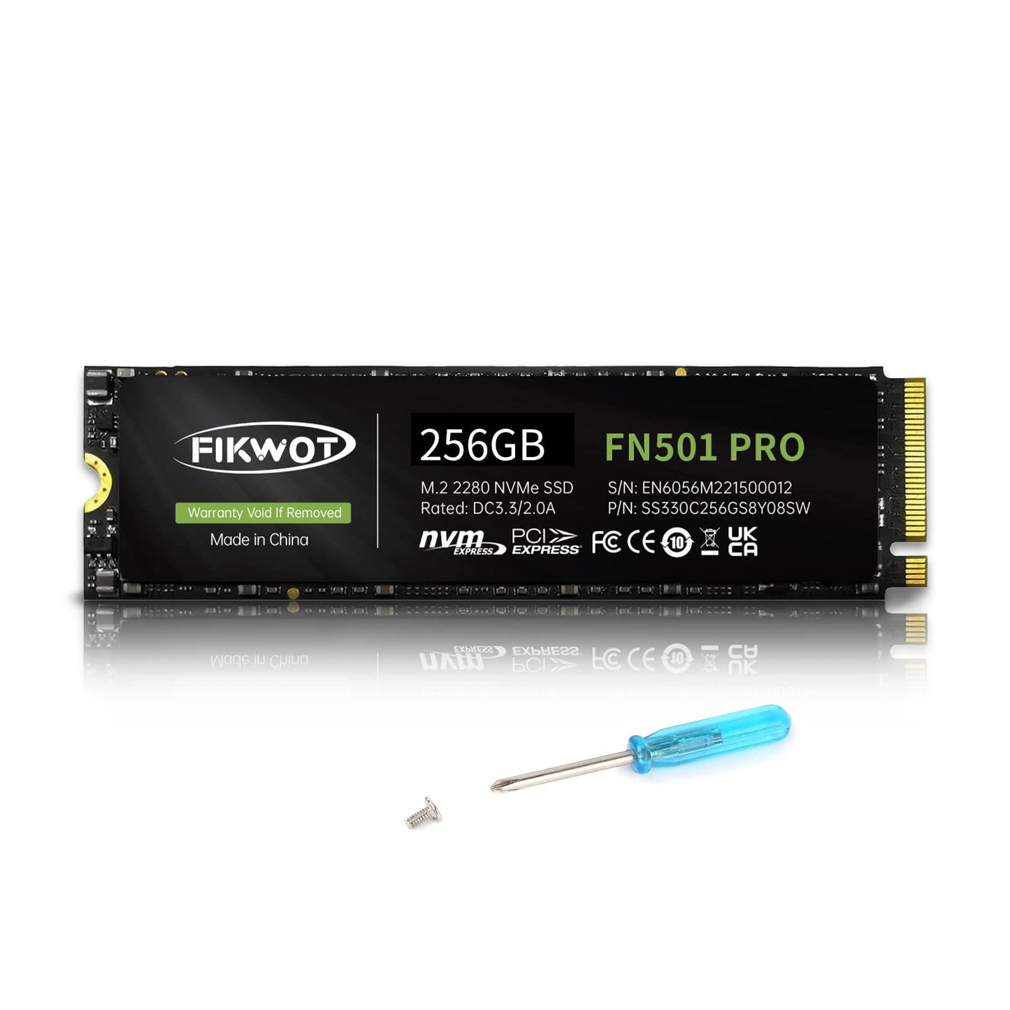 Fikwot FN501 Pro 256GB M.2 2280 PCIe Gen3 x4 Internal Solid State Drive