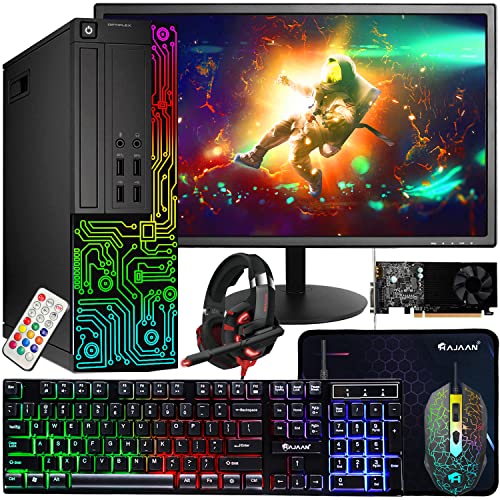 Dell OptiPlex 24" Intel Core i7 4770 1920x1080 Tower Computer PC, 16GB RAM, 512GB SSD, NVIDIA GT 1030, Windows 11 Pro