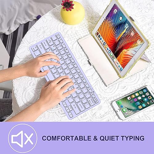 TaIYanG 11" Light Purple 281 BT Keyboard Bluetooth Wireless Keyboard