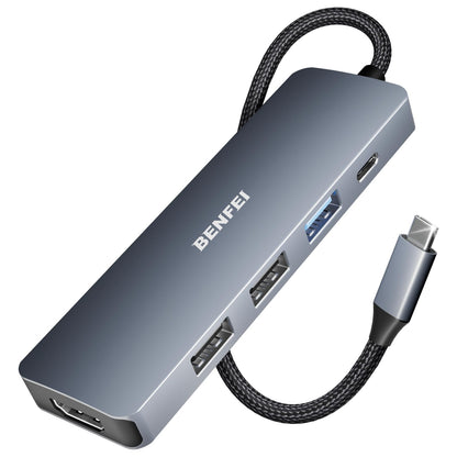 BENFEI USB Type-C Hub 5-in-1 Model BNF-USBC-0360G Aluminum USB Hub