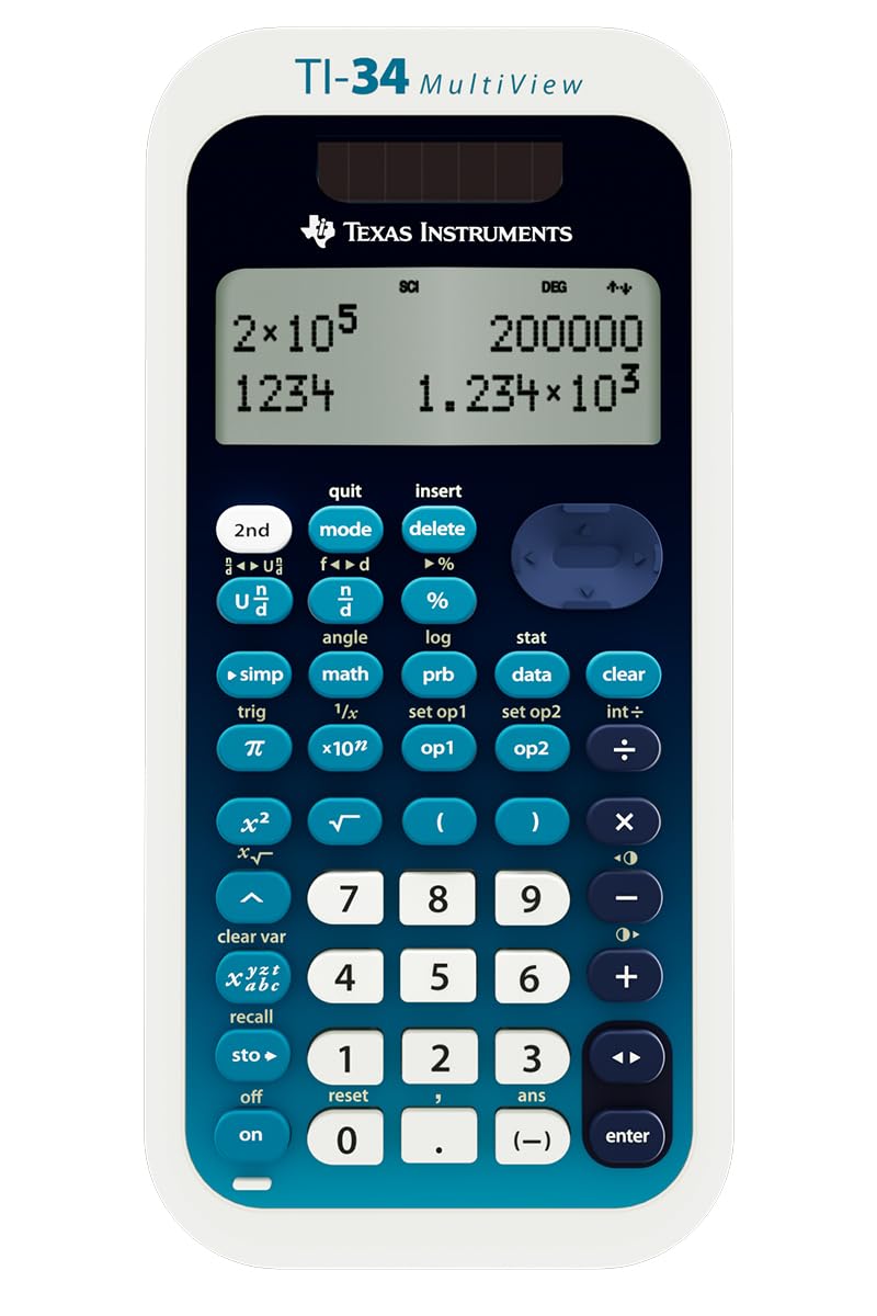 Texas Instruments 6.64" x 3.3" TI-34 LCD Engineering/Scientific Calculator